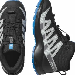 Salomon Junior's XA Pro V8 Mid Waterproof Black/monument/french Blue