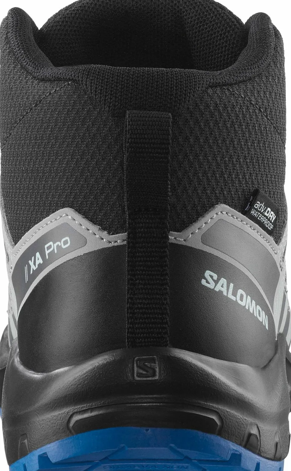 Salomon Junior's XA Pro V8 Mid Waterproof Black/monument/french Blue