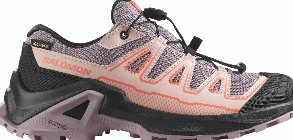 Salomon Kids' X Ultra GORE-TEX Nirvana/black/fusion Coral