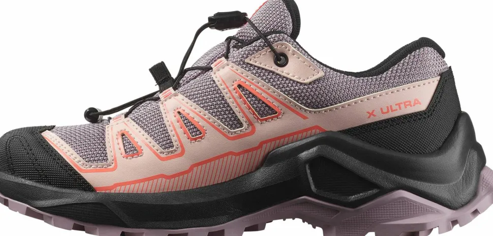 Salomon Kids' X Ultra GORE-TEX Nirvana/black/fusion Coral