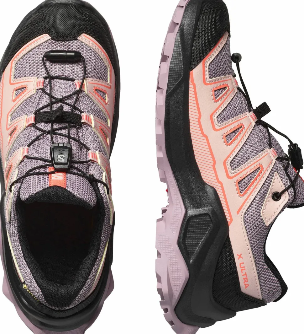 Salomon Kids' X Ultra GORE-TEX Nirvana/black/fusion Coral