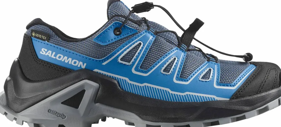 Salomon Kids' X Ultra GORE-TEX Turbulence/black/french Blue
