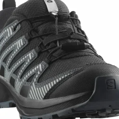 Salomon Kids' XA Pro V8 Waterproof Black/turbulence/quarry