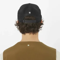 Salomon Logo Trucker Cap Deep Black