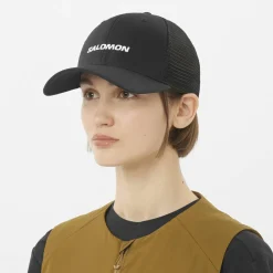 Salomon Logo Trucker Cap Deep Black