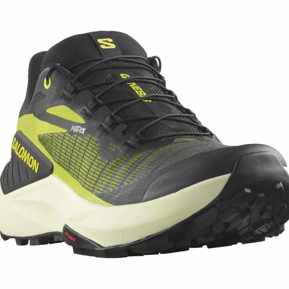 Salomon Men's Genesis Black / Sulphur Spring / Transparent Yellow