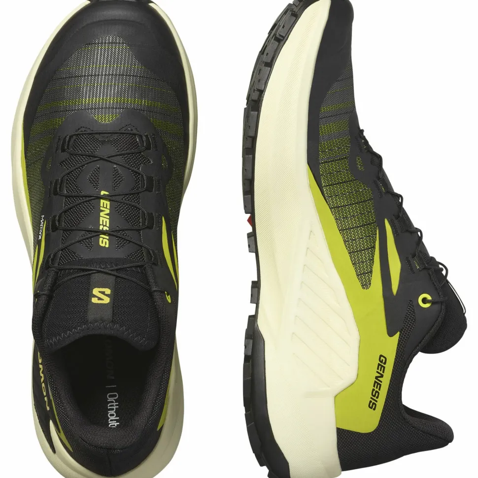 Salomon Men's Genesis Black / Sulphur Spring / Transparent Yellow