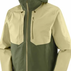 Salomon Men's Outline 3L GORE-TEX Jacket Grape Leaf/Gray Green