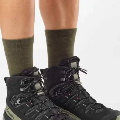 Salomon Men's Quest 5 GORE-TEX Black/Deep Lichen Green/Black