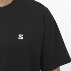 Salomon Men's Round Logo Graphic Deep Black