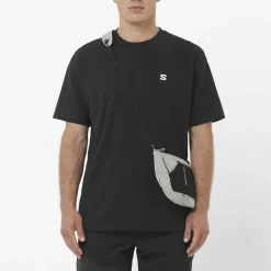 Salomon Men's Round Logo Graphic Deep Black