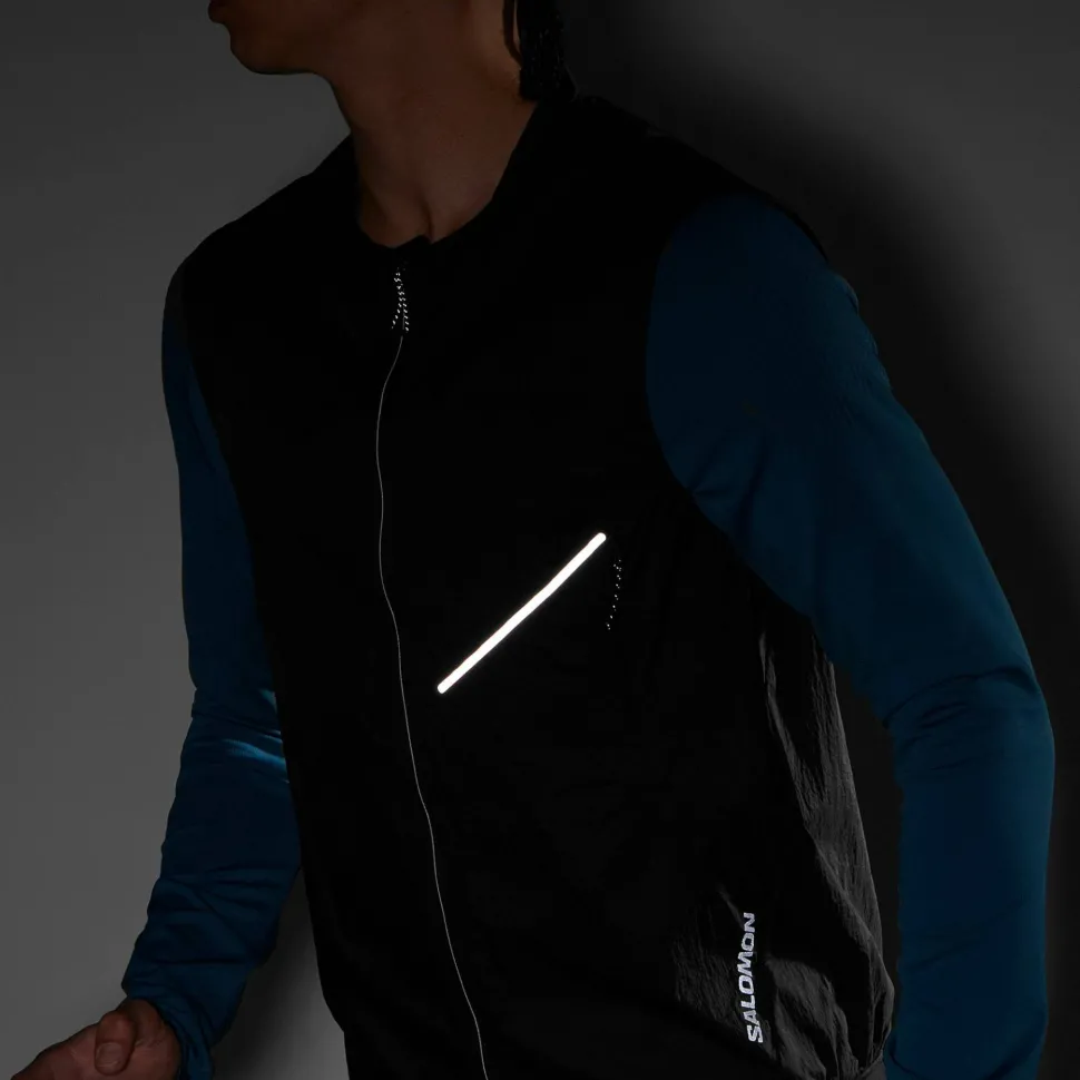 Salomon Men's Sense Aero Wind Vest Deep Black