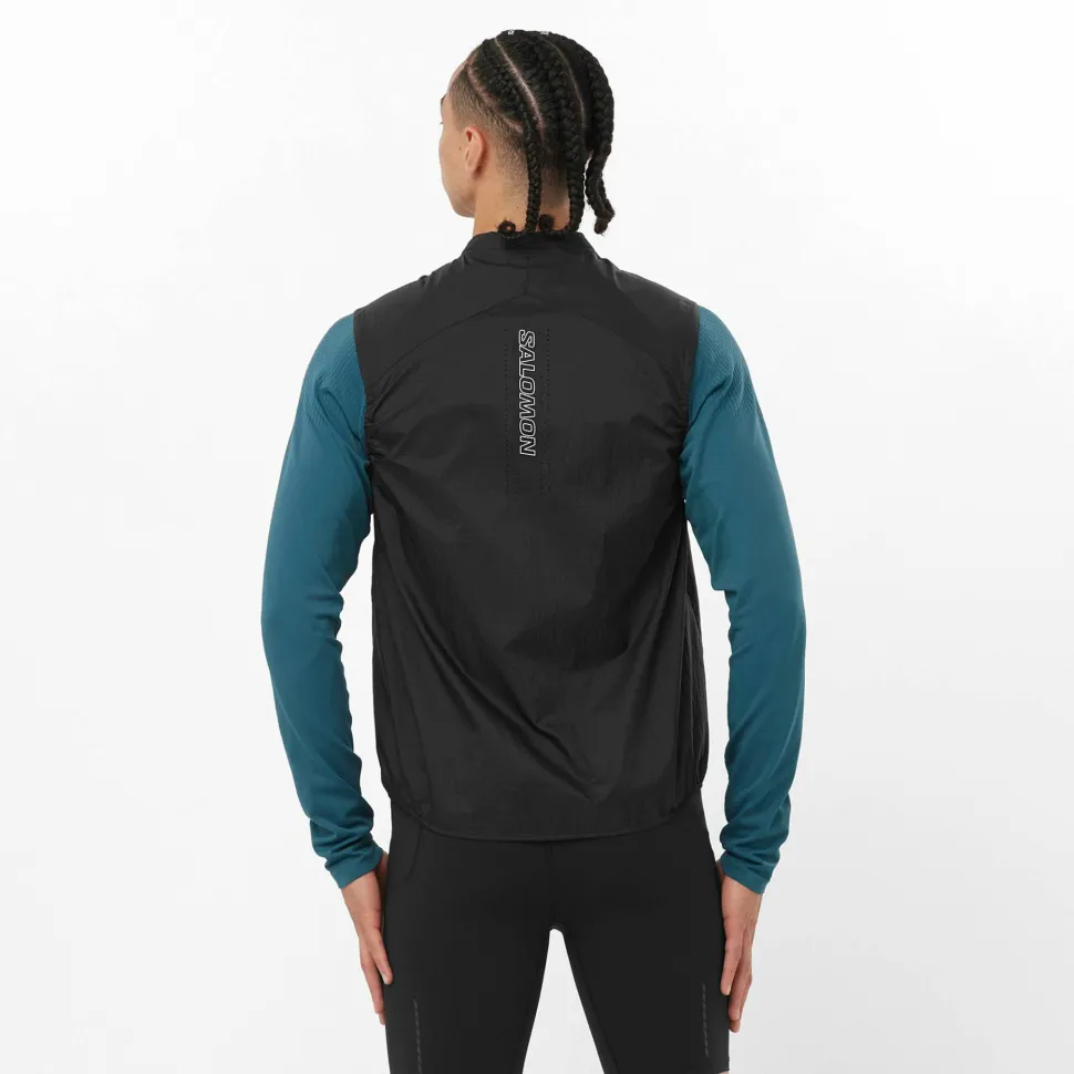 Salomon Men's Sense Aero Wind Vest Deep Black
