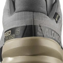 Salomon Men's Speedcross 6 GORE-TEX Gull/White Pepper/Black