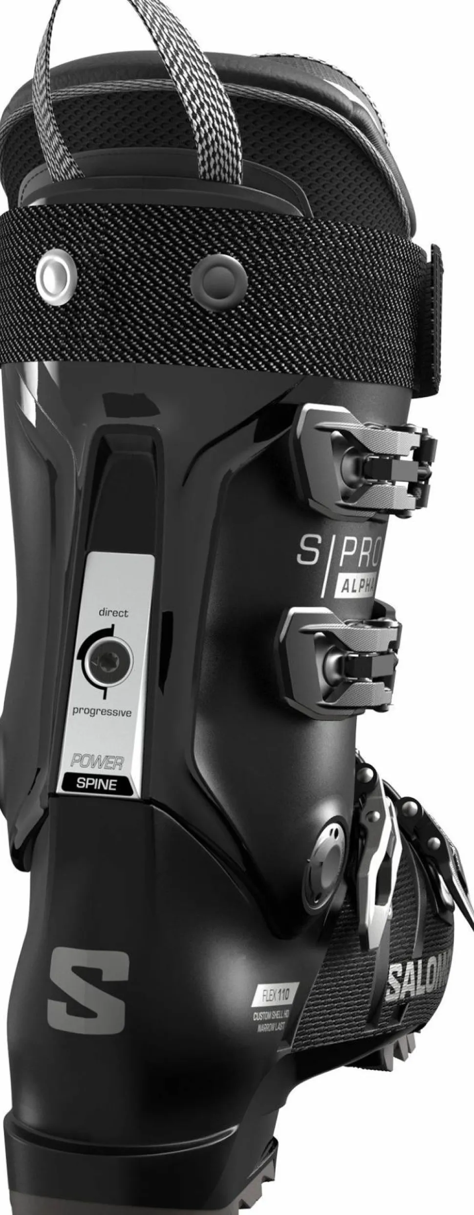 Salomon Men's S/Pro Alpha 110 Black/Dark Grey Met./Black