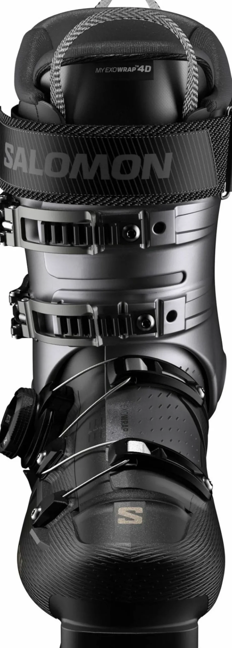 Salomon Men's S/Pro Supra Boa 120 Black/Hematite Met./Titanium Met. Pd