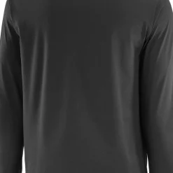 Salomon Men's Trackline Long Sleeve Tee Deep Black
