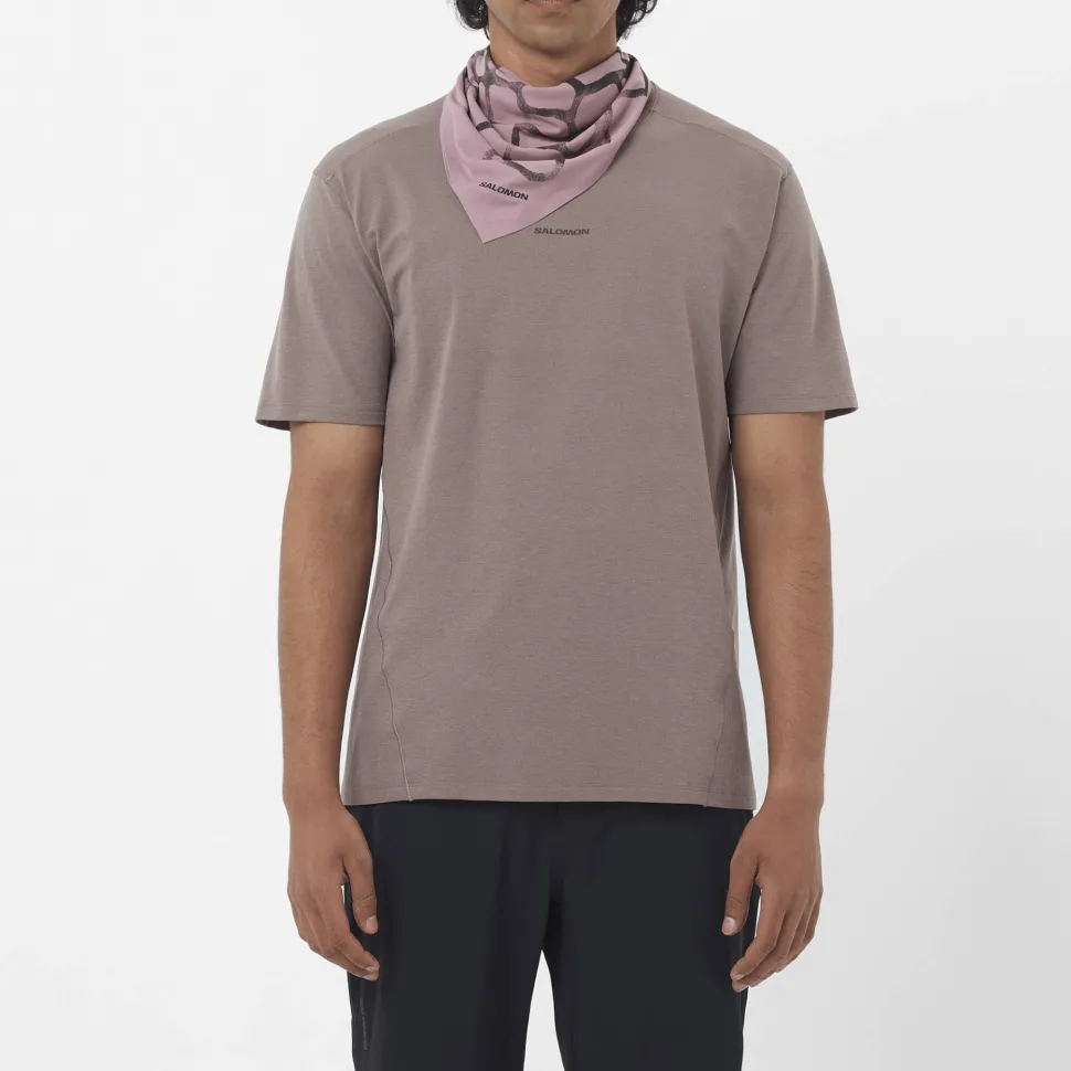 Salomon Men's Trackline Short Sleeve Tee Iron