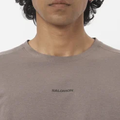 Salomon Men's Trackline Short Sleeve Tee Iron