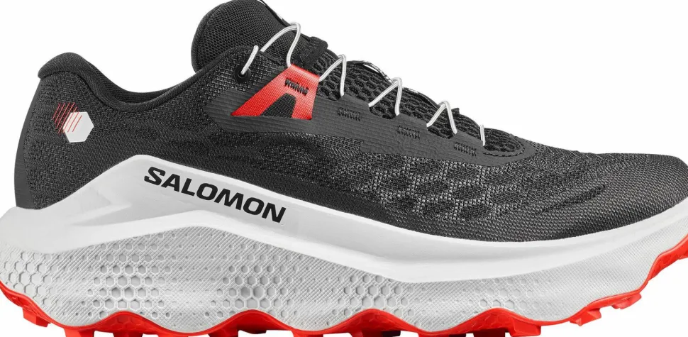 Salomon Men's Ultra Glide 4 Black/White/Fiery Red