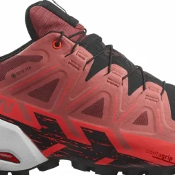 Salomon Unisex Spikecross 6 GORE-TEX Cow Hide/Black/Fiery Coral
