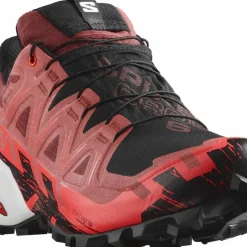 Salomon Unisex Spikecross 6 GORE-TEX Cow Hide/Black/Fiery Coral