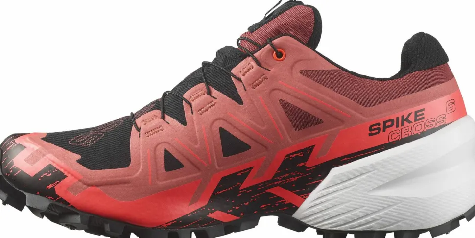 Salomon Unisex Spikecross 6 GORE-TEX Cow Hide/Black/Fiery Coral