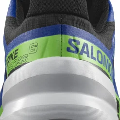 Salomon Unisex Spikecross 6 GORE-TEX Black/Surf The Web/Green Gecko