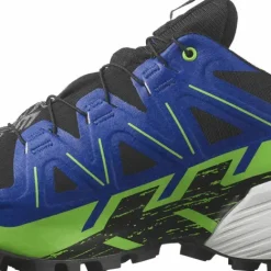 Salomon Unisex Spikecross 6 GORE-TEX Black/Surf The Web/Green Gecko