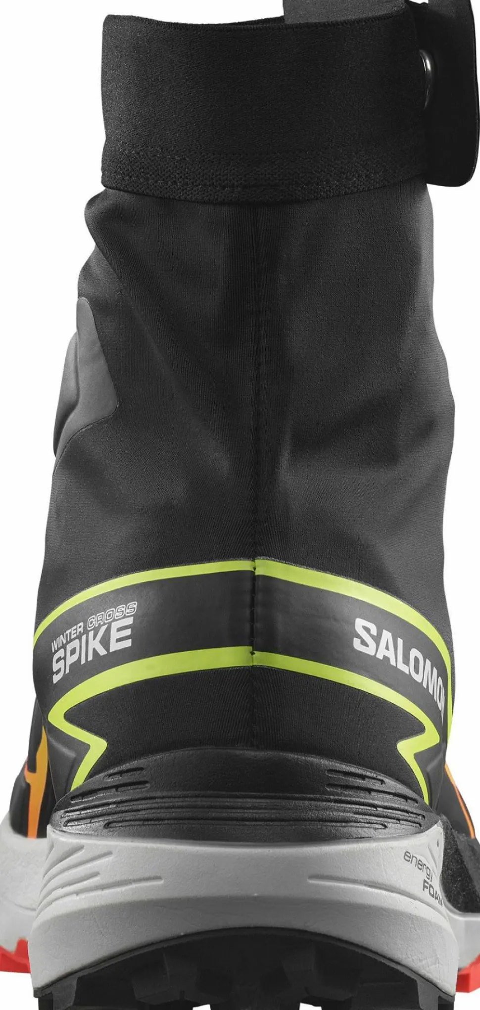 Salomon Unisex Winter Cross Spike Black/Fiery Coral/Safety Yellow