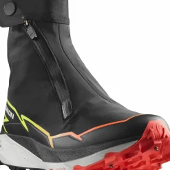 Salomon Unisex Winter Cross Spike Black/Fiery Coral/Safety Yellow