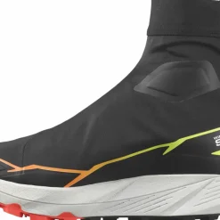 Salomon Unisex Winter Cross Spike Black/Fiery Coral/Safety Yellow