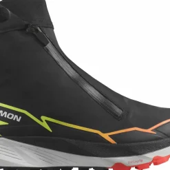 Salomon Unisex Winter Cross Spike Black/Fiery Coral/Safety Yellow