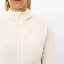 Salomon Women's Essential Lightwarm Hoodie Whisper White
