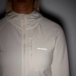 Salomon Women's Essential Lightwarm Hoodie Whisper White
