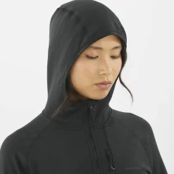 Salomon Women's Essential Lightwarm Hoodie Deep Black