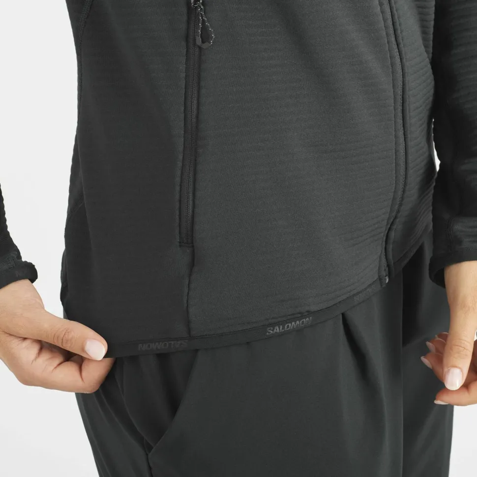 Salomon Women's Essential Lightwarm Hoodie Deep Black