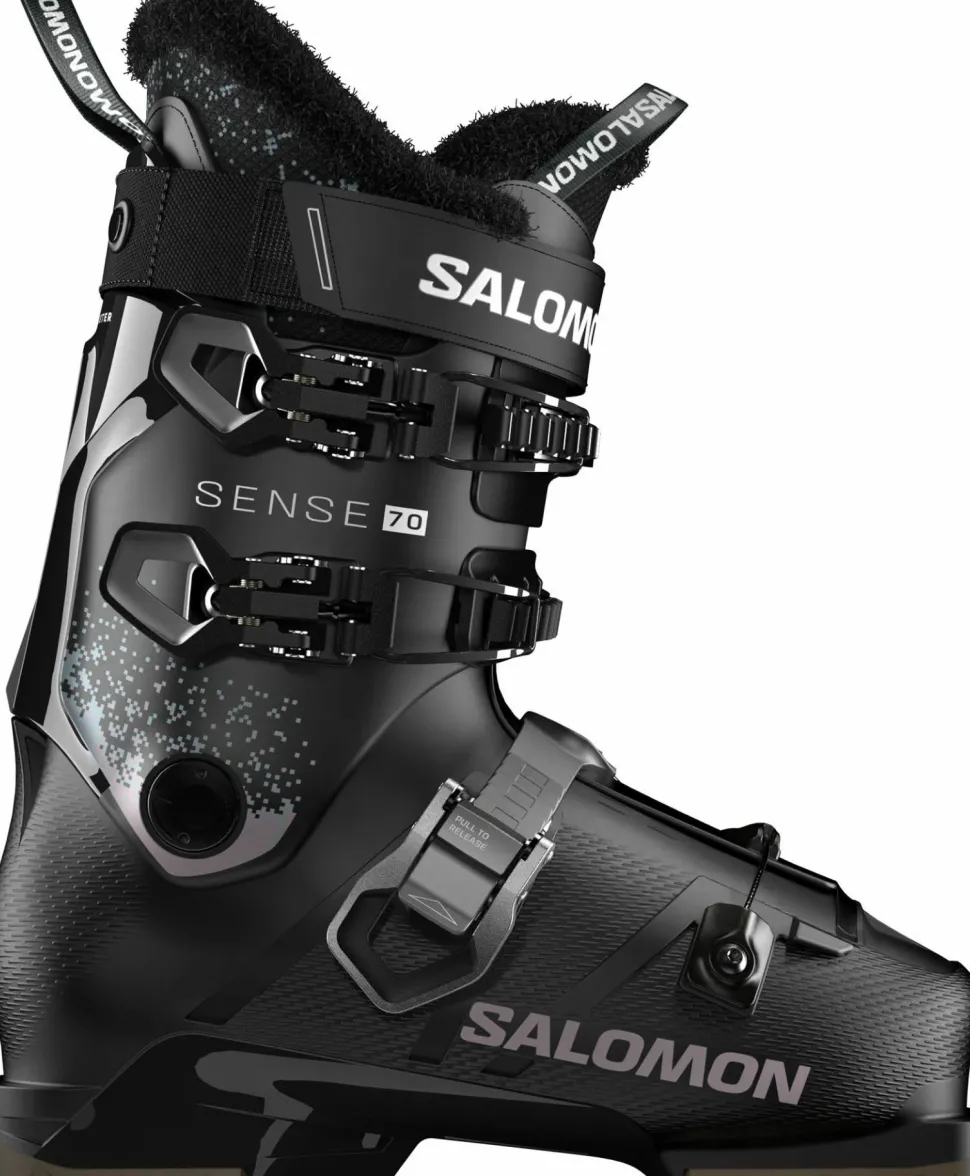 Salomon Women's Sense 70 GripWalk Black/Black/Oil Green