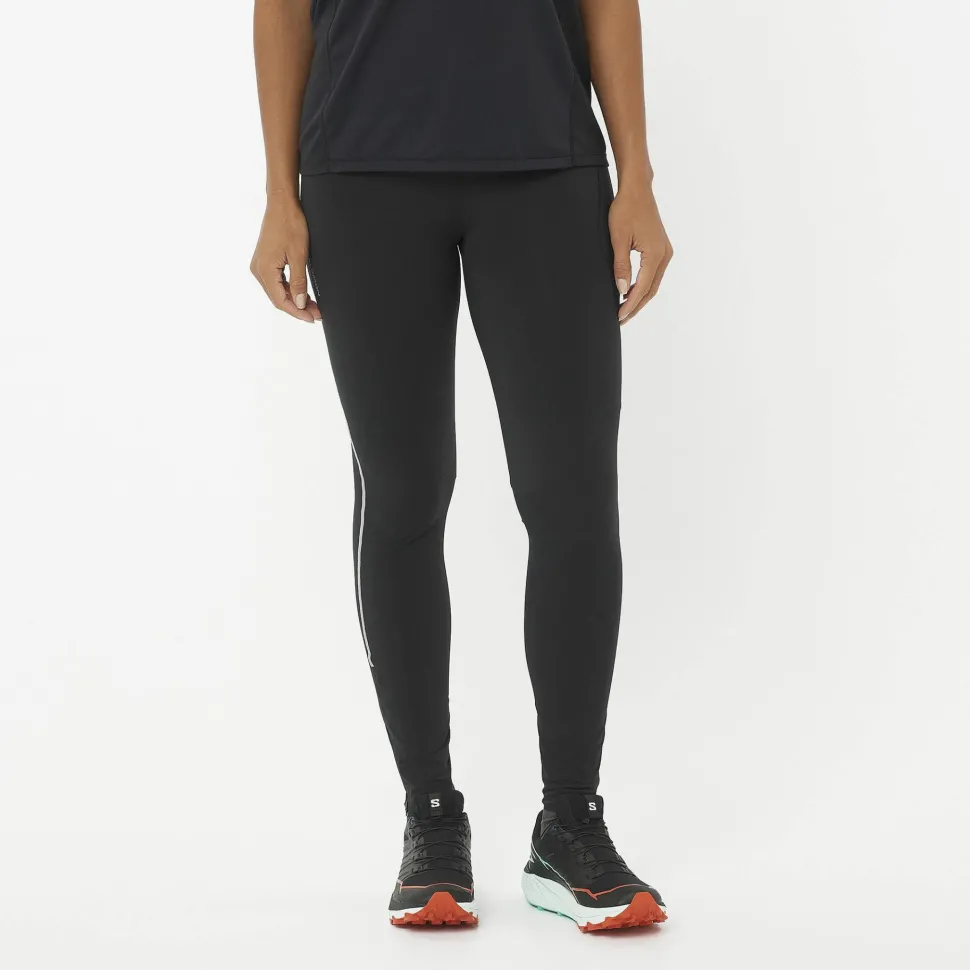 Salomon Women's Sense Aero Stow Tights Deep Black