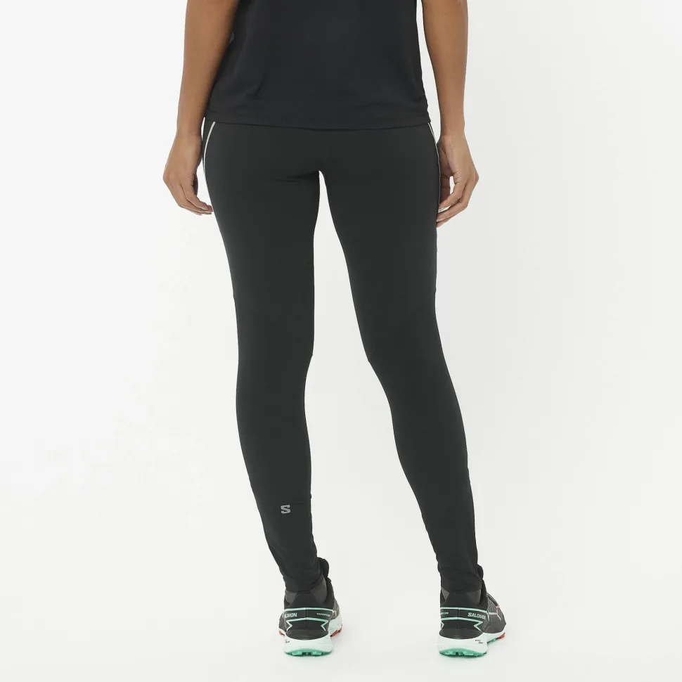 Salomon Women's Sense Aero Stow Tights Deep Black