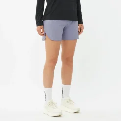 Salomon Women's Sense Aero 5'' Shorts Blue Granite/Clear