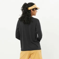Salomon Women's Shkout Core Long Sleeve Tee Deep Black