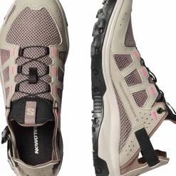 Salomon Women's Techamphibian 5 Silver Sage/Iron/Knockout Pink