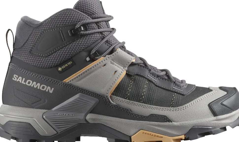 Salomon Women's X Ultra 5 Mid GORE-TEX Nine Iron/gull/soft Clay