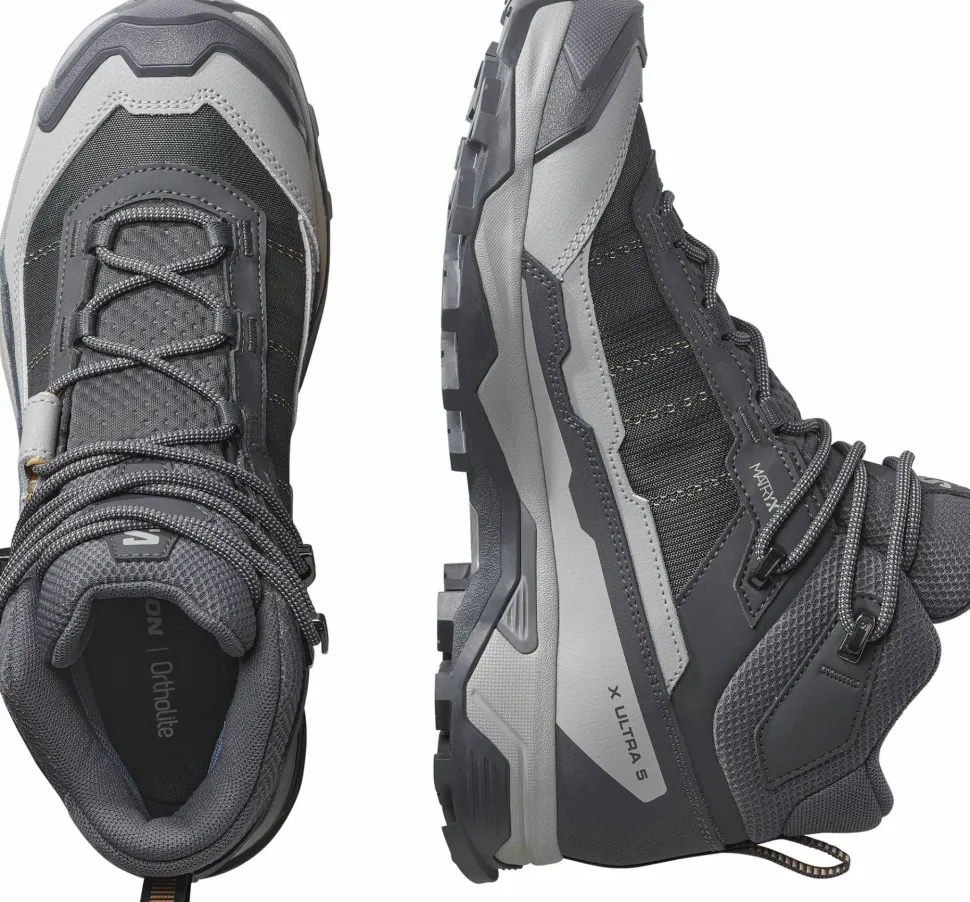 Salomon Women's X Ultra 5 Mid GORE-TEX Nine Iron/gull/soft Clay