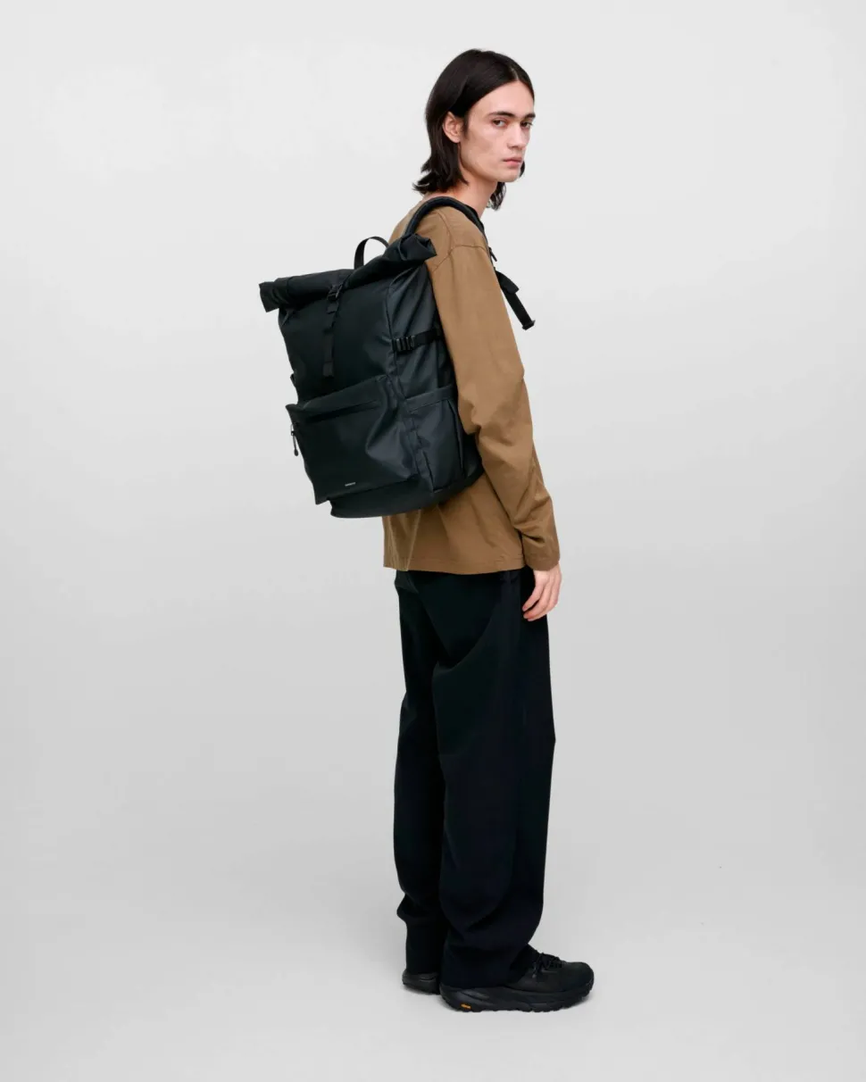 Sandqvist Stream Rolltop Backpack L Black