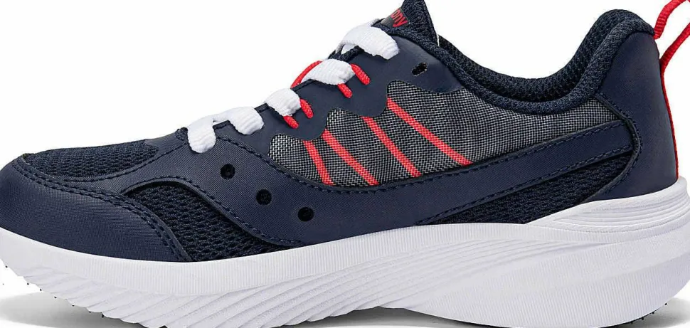 Saucony Juniors’ Endorphin 2.0 Navy/red