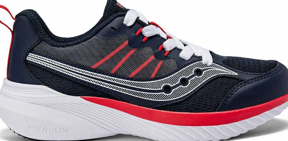 Saucony Juniors’ Endorphin 2.0 Navy/red