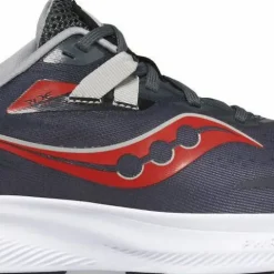 Saucony Kids' Ride 15 Grey/Black/Red