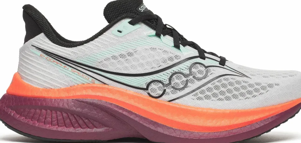 Saucony Men's Endorphin Speed 5 White/Crimson